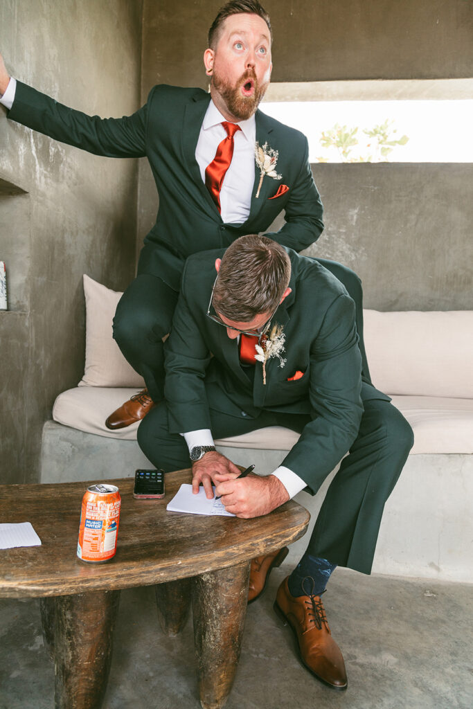 Comical Wedding Photos | Willow House - Terlingua, TX